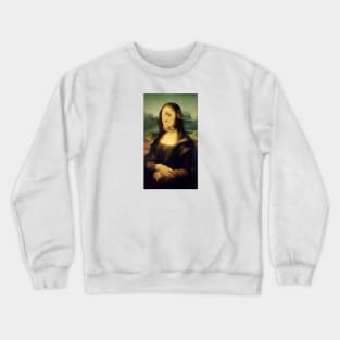 Gioconda - Mona Lisa instagram filters - Hearts eyes Crewneck Sweatshirt